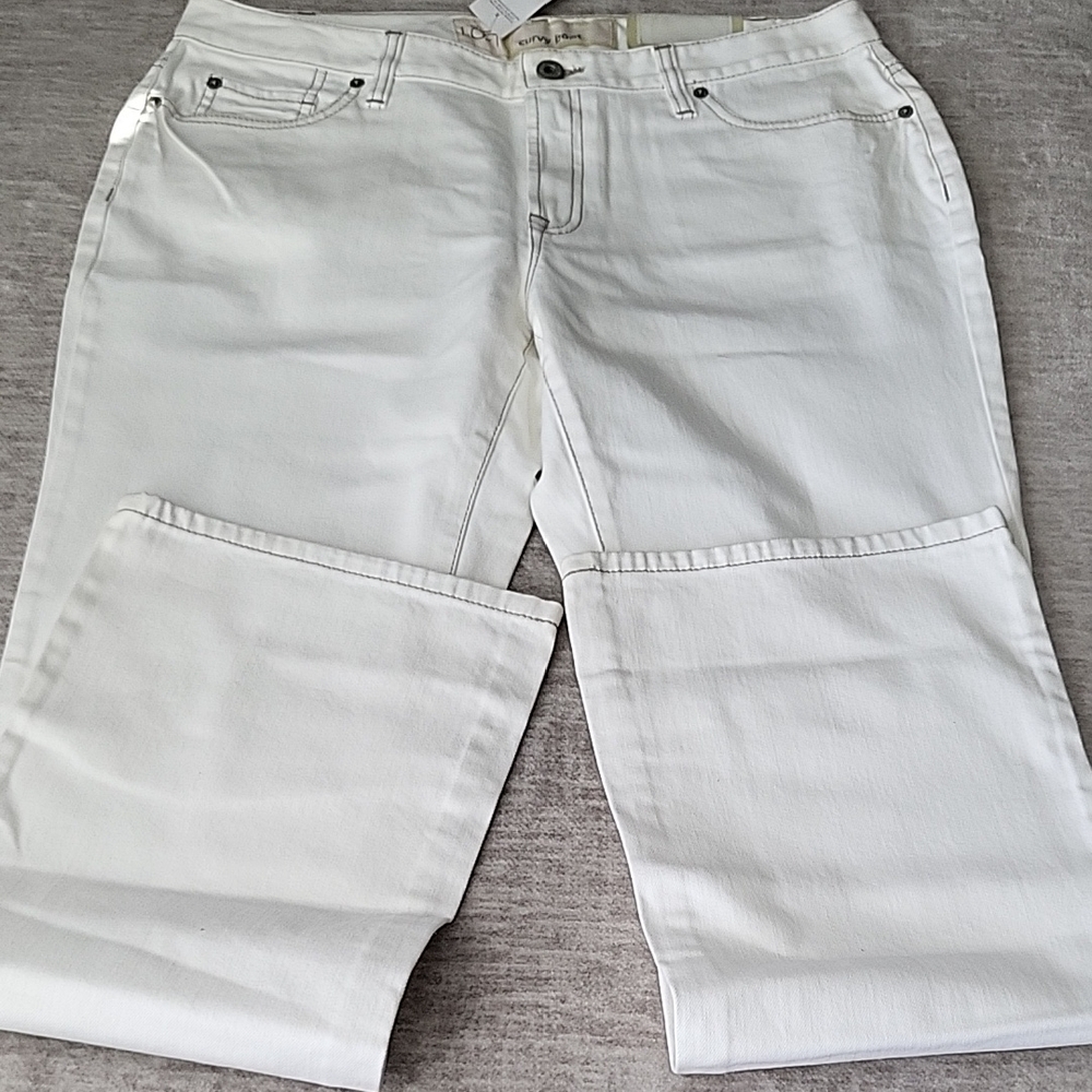 LOFT Women's White Boot Cut Jeans - Picture 4 of 4